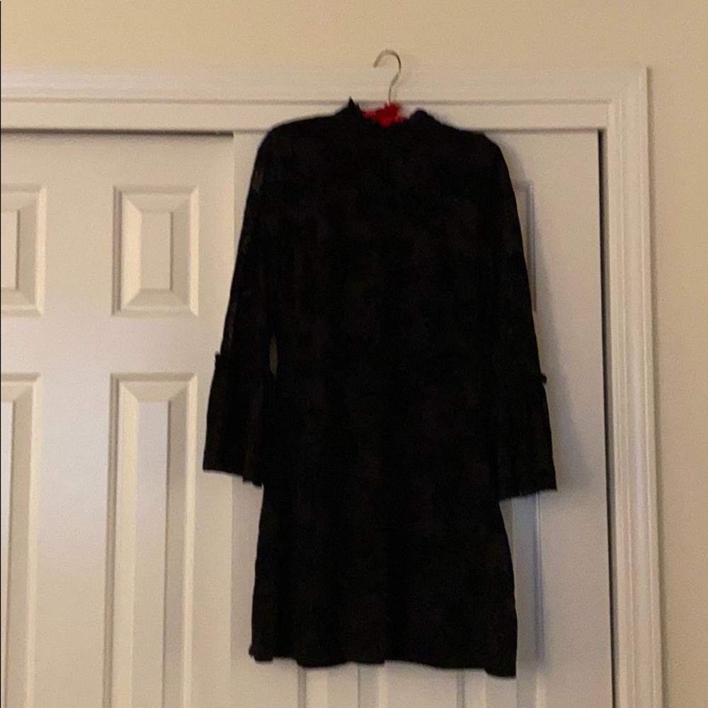 Black mini dress